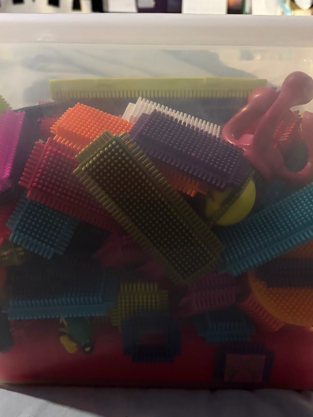 Multicolor Bristle Blocks Sensory Building Set for Kids